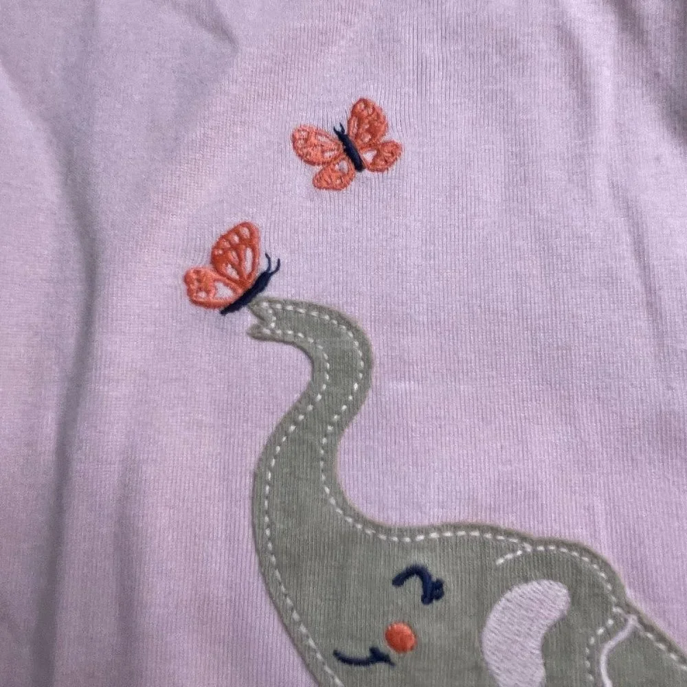 NWt 5T 5 o 4t 4 ELEPHANTs carters pajamas summer EASTER circus spring birthday - Picture 5 of 9
